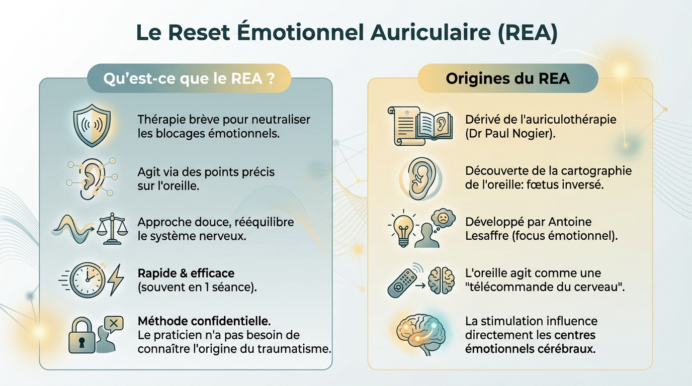 Séance de Reset Émotionnel Auriculaire REA pour la libération des chocs émotionnels