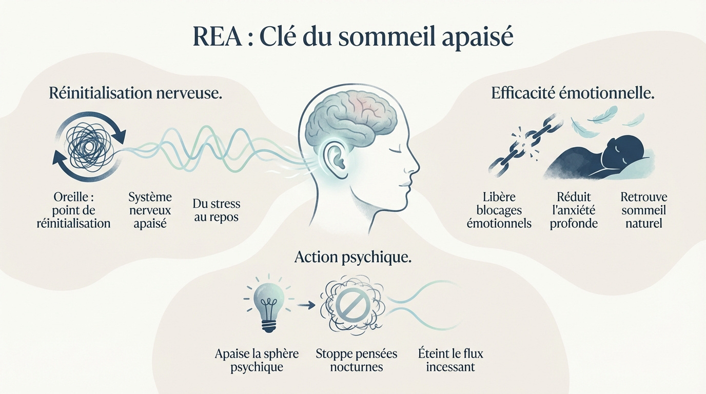 Séance de Reset Émotionnel Auriculaire pour traiter l'insomnie à Domfront