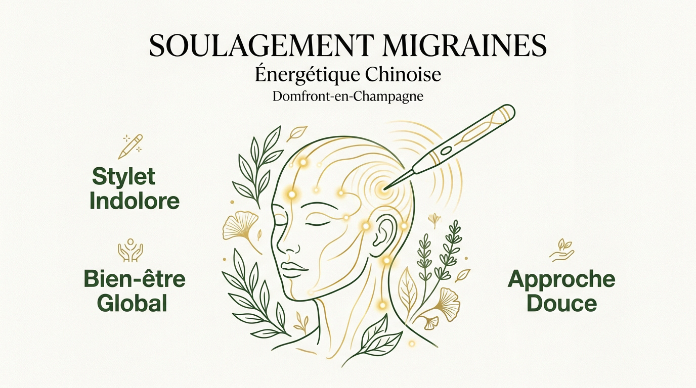 Séance d'énergétique chinoise pour soulager les migraines à Domfront-en-Champagne