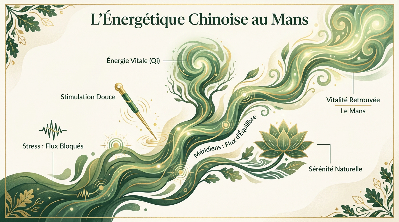 Séance d'énergétique chinoise pour la gestion du stress au Mans